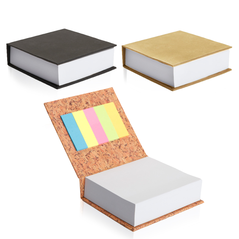 סטיקי - קוביית ממו שולחנית 250 דף עם דגלונים 10.5x10.5 ס