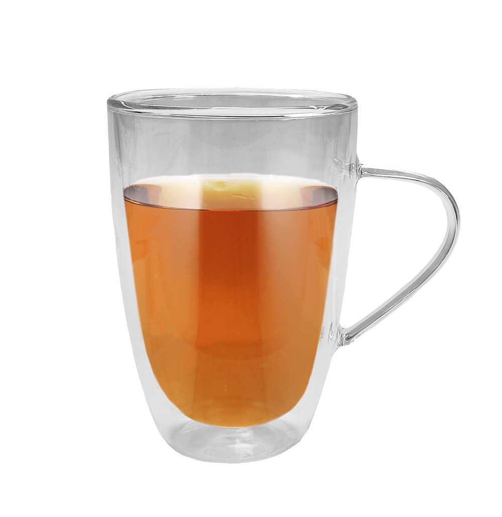 וולוטו - ספל מעוצב עשוי זכוכית כפולה עם ידית אחיזה. 
380 מ