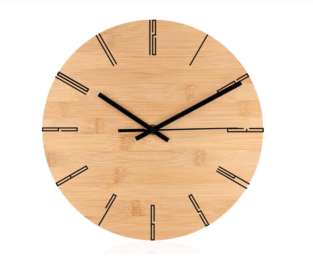 ניסקו - שעון קיר בעיצוב מודרני, קוטר 30 ס