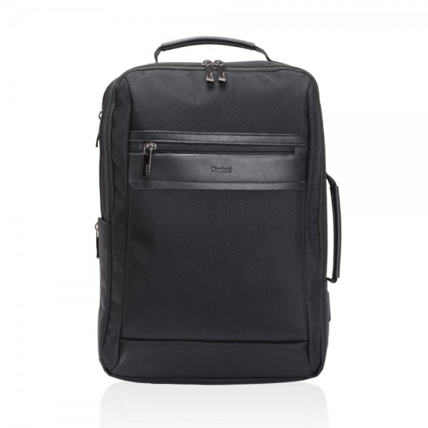 BERGAMOT - תיק גב חכם בעיצוב אלגנטי ויוקרתי למחשב מבית העיצוב OMBRE. 
מאפשר נסיעה כתיק גב וכתיק צד.
עשוי בד יוקרתי בשילוב דמוי עור.
תא מרכזי גדול מתרחב לעד 20% נוספים, תא פנימי מרופד למחשב נייד, עם רצועת גב המתאימה לנשיאה על מזוודה.
יציאת USB משולבת להטענה.
2 ידיות נשיאה מרופדות.
מערכת גב ורצועות אורטופדיים לנשיאה קלה ונוחה.