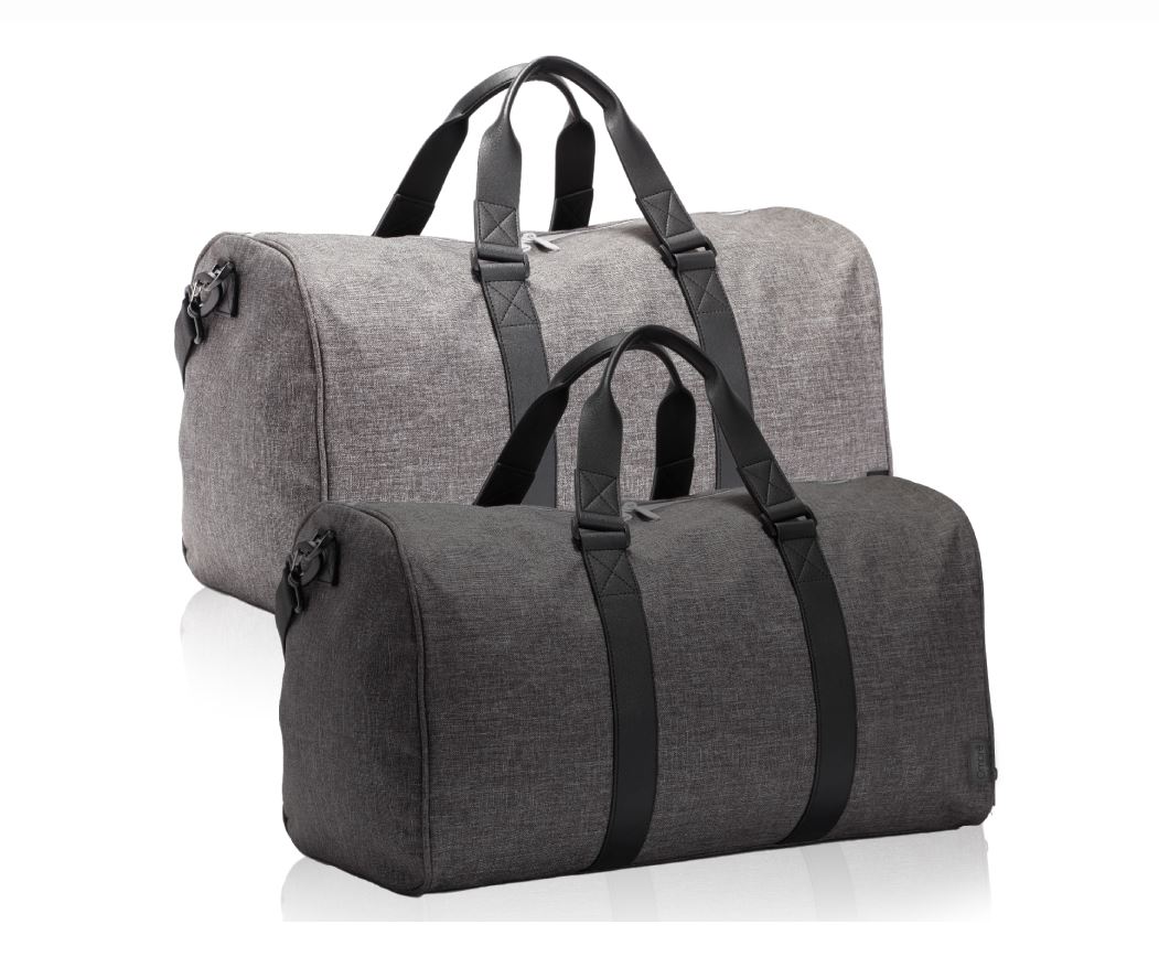 אתוס - תיק נסיעות 50x29x30 ס”מ, אופנתי ויוקרתי
מבית העיצוב Ombre.
עשוי בד איכותי במיוחד מסוג מלאנז’.
תא מרכזי גדול, תא צדדי לנעליים.
ידיות נשיאה עשויות דמוי עור.
רצועת נשיאה אלכסונית.


