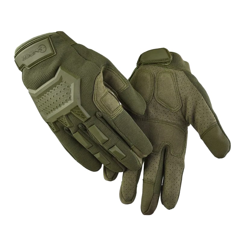 פורס - כפפות טקטיות מלאות, איכותיות לאימונים ולחימת בשטח, מידות L ו XL. 
בעלות מגן עצמות עשוי סילקון איכותי בגב כף היד.
עם זוג כריות פנימיות לשיפור האחיזה ומשטח למניעת החלקה.
עשויות בד איכותי ונושם המונע ההזעה העמיד לתנאי שטח.
עם סרט סקוץ