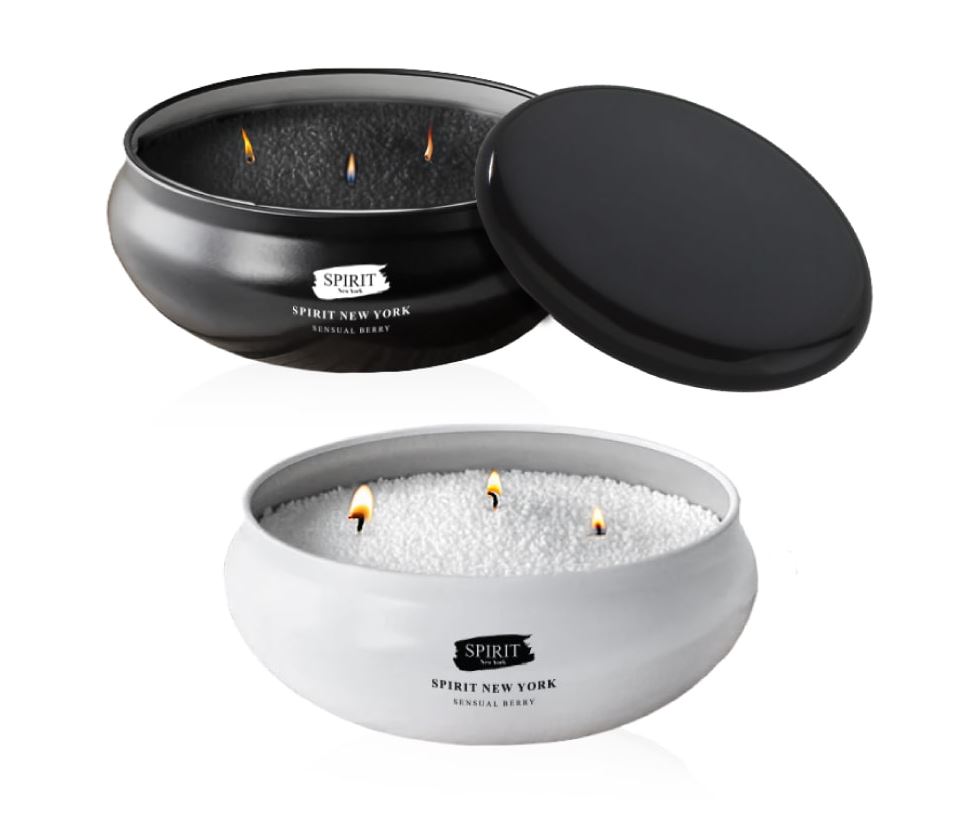 פרל - נר ריחני ייחודי עם פניני שעווה 340 גרם, גובה 6 ס