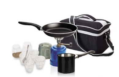 פורסט פלוס - ערכת קפה/בישול 26x22x35 ס”מ. 
מכילה גזיה איכותית, 2 מיכלים לתה/קפה/סוכר, פינג