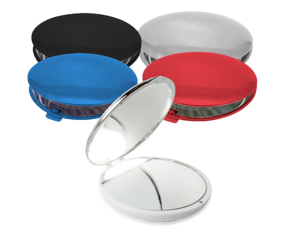 שיק - מראת כיס עם מראה רגילה + מראה מגדילה פי 3.
6.8x6.5 ס”מ.