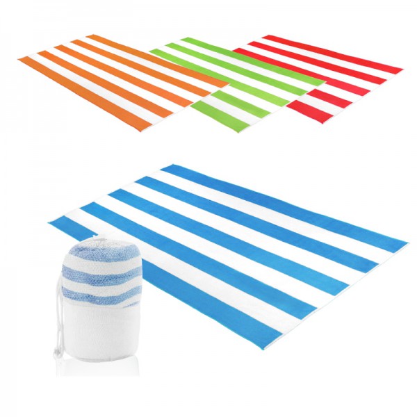 מגבת חוף הדפס פסים 130x70 ס