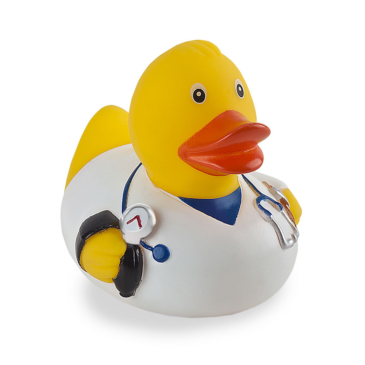 ברווז פלורנס - ברווז מעוצב בדמות רופא.
עשוי PVC.
לקד