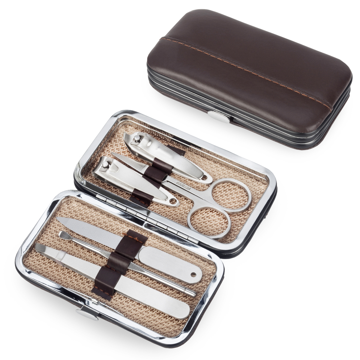 גלורי - סט מניקור 6 חלקים במארז דמוי עור מהודר. 
מתאים לשימוש מקצועי. 
איכותי ויוקרתי.