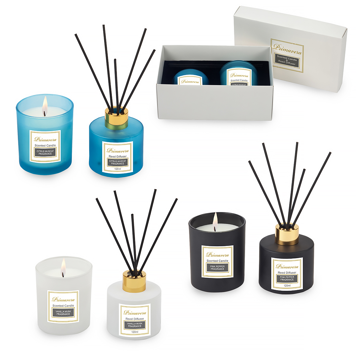 פרימוורה - מפיץ ריח ונר 120 מ