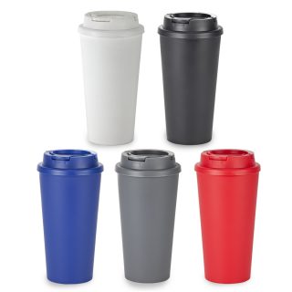 ריצ’מונד - כוס טרמית 480 מ”ל מפלסטיק עם ידית.
דופן כפולה. 
למשקאות חמים וקרים. 