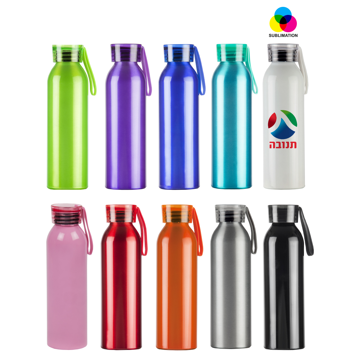 בקבוק ספורט אלומיניום 600 מ