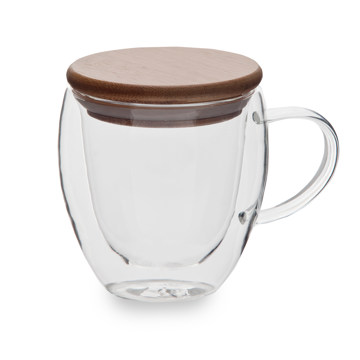 סאקאי - כוס זכוכית עם מכסה במבוק, נפח: 250 מ”ל.
זכוכית בורוסיליקט.
עמידה למים רותחים.
ידית אחיזה.