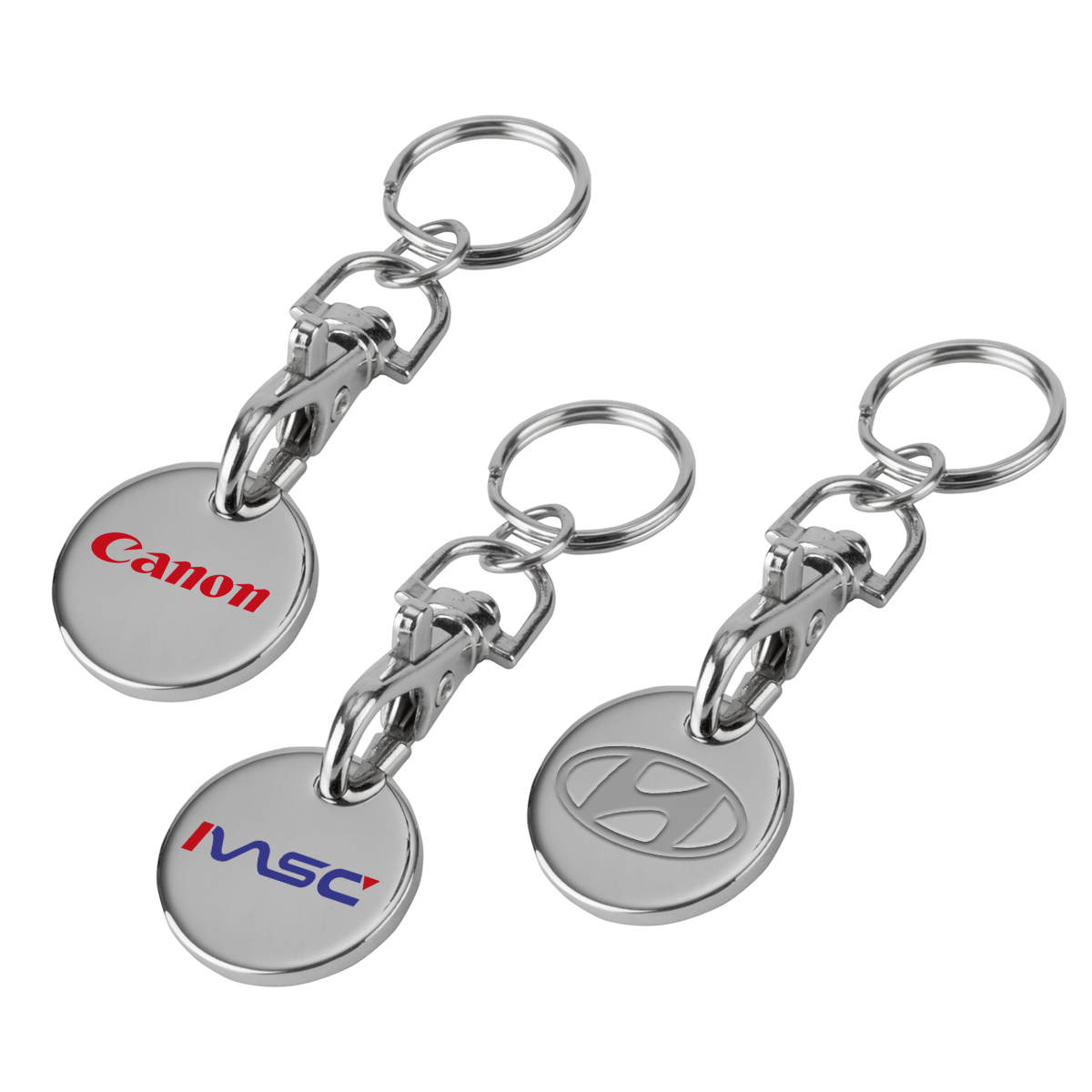 מחזיק מפתחות מתכתי משולב מטבע נשלף לעגלות
שאקל לתלייה נוחה, עשוי מתכת.

