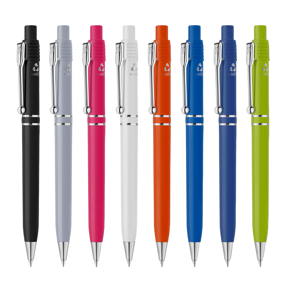 ראג’ה ECO  - עט כדורי גוף צבעוני.
מנגנון לחיצה.
מילוי דמוי פרקר.
עשוי  100% פלסטיק ממוחזר לשמירה על איכות הסביבה.
העט המפורסם, אלגנטי וקלאסי.
תוצרת איטליה.