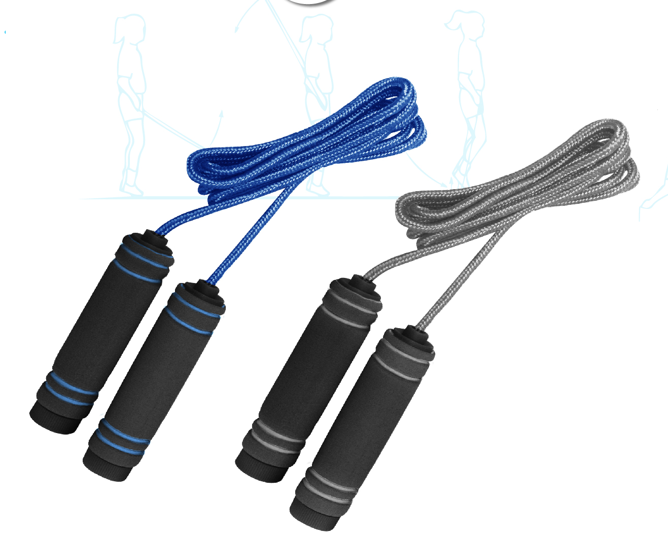 חבל קפיצה. ידיות אחיזה נוחות מ EVA. 
אורך 2.70 מטר. 