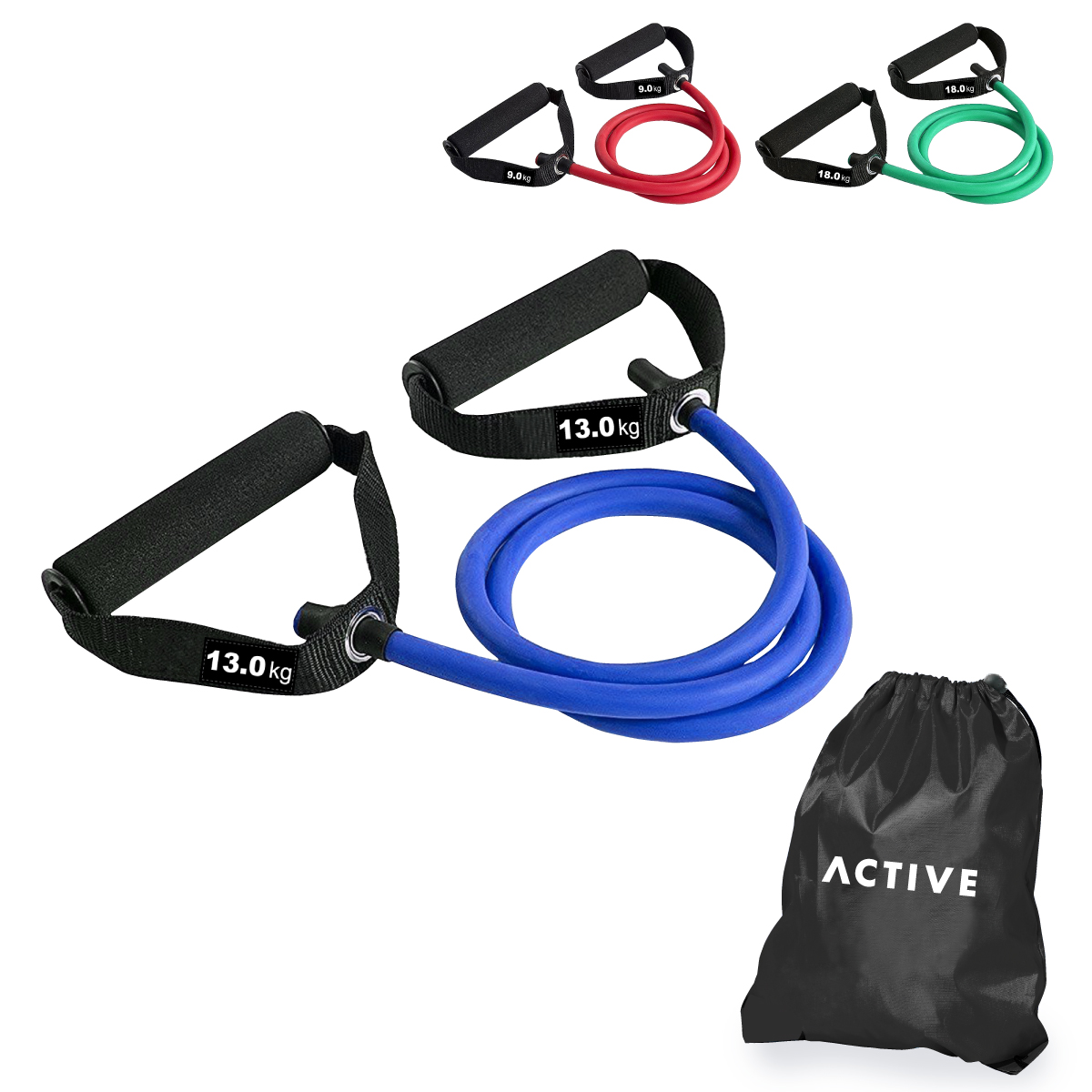 IO Pull - גומיות כושר למגוון תרגילי התנגדות באורך 150 ס”מ.
ידיות מצופות ספוג EVA לאחיזה נוחה.
הגומיות מגיעות ב-3 רמות קושי לפי צבע.
ניתן להזמין רצועות לפי המפתח:
אדום – 9.0 ק”ג.
כחול – 13.0 ק”ג.
ירוק – 18.0 ק”ג.