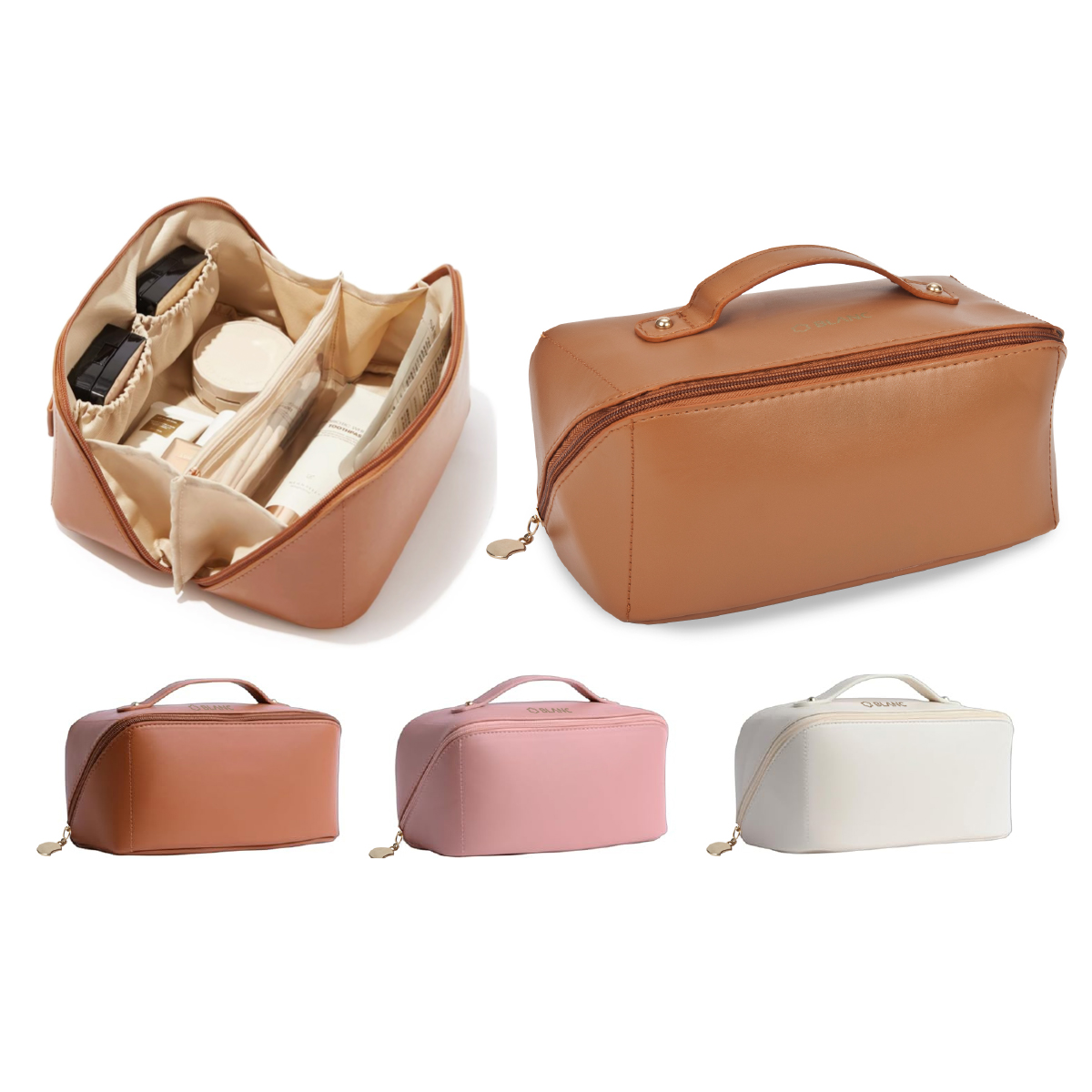 לייזי - תיק איפור 23.5x13x13 ס”מ.
נפח אחסון גדול במיוחד .
תאים פנימיים, חומר PU.
נוח לשימוש ואחיזה.