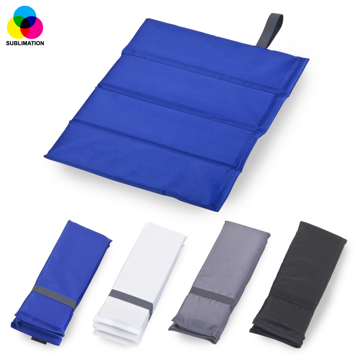 קיסריה - כרית ישיבה מתקפלת 39×30.50×1 ס”מ.
לארועי מוסיקה, ספורט, לשטח.
בד פוליאסטר מתאים לסובלימציה.
חבק אלסטי לסגירה.