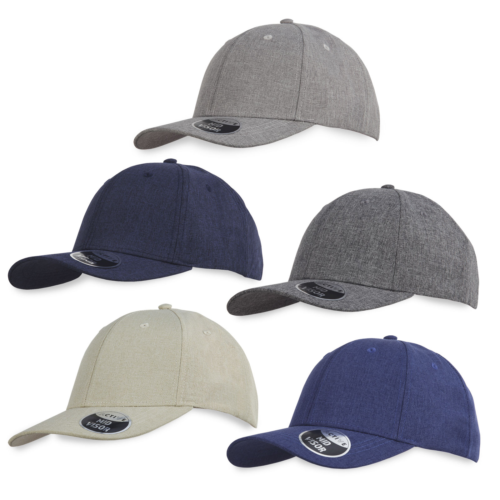 DAD 6 OPEN – כובע מצחייה, 6 חלקים. 
בד: פוליאסטר בשני גוונים.
פס הזעה:  פוליאסטר.
דגם: פתוח מאחור.
אבזם  סגירה: מתכת.
מצחיה: מעוגלת.
מידה 58 ס”מ.