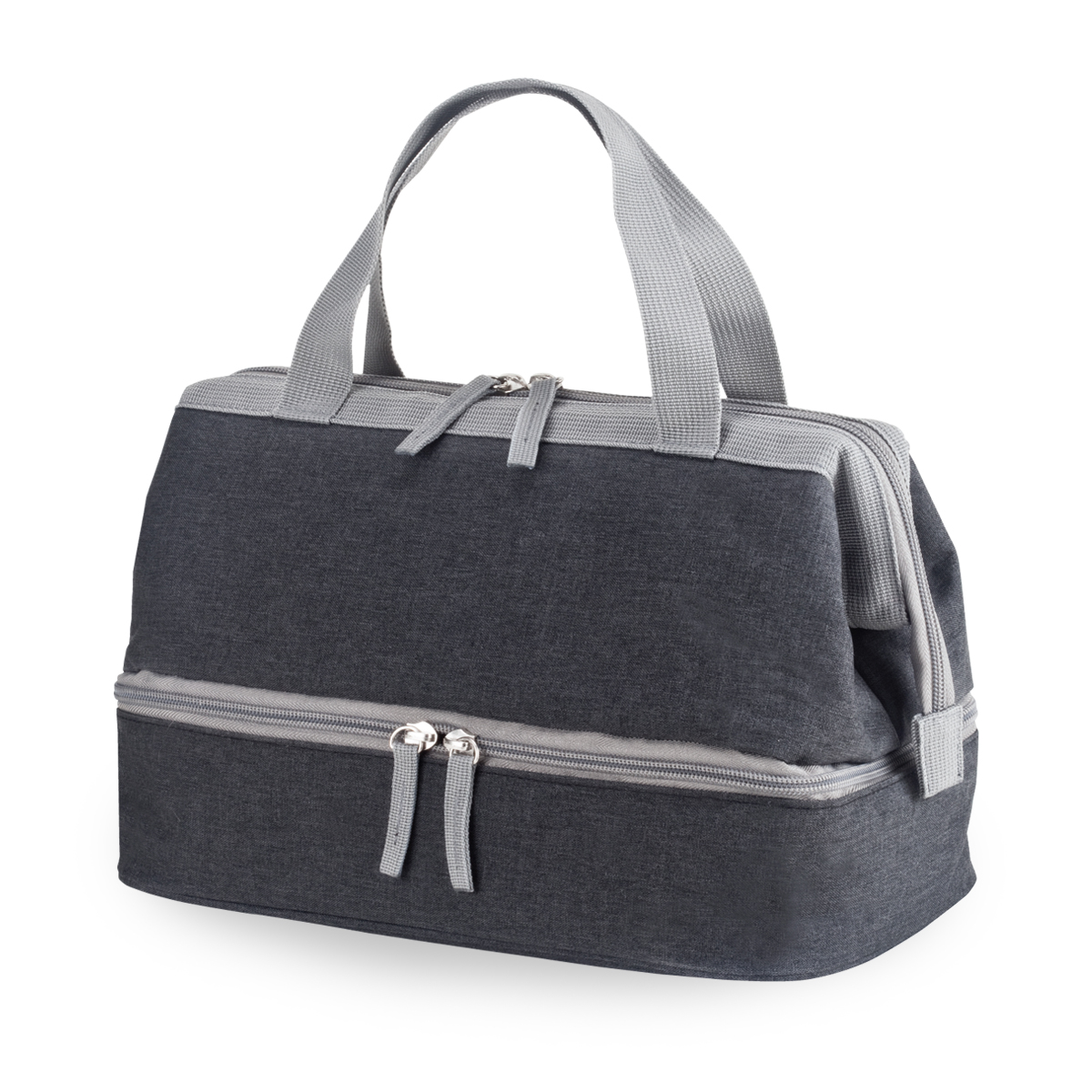 קלגרי – צידנית אוכל עם שני תאי הפרדה 30×16×22 ס”מ. נפח 9 ליטר.
צידנית אוכל מבד קורדורה 2-Tone. 
2 תאי הפרדה לאחסון נוח. 
עיצוב ייחודי מסדרת  CoolHeat. שתי ידית אחיזה.
פתיחה רחבה ונוחה כמו תיק רופא.
ציפוי פנימי PEVA מיוחד למזון.
ניתנת לניקוי בקלות.
