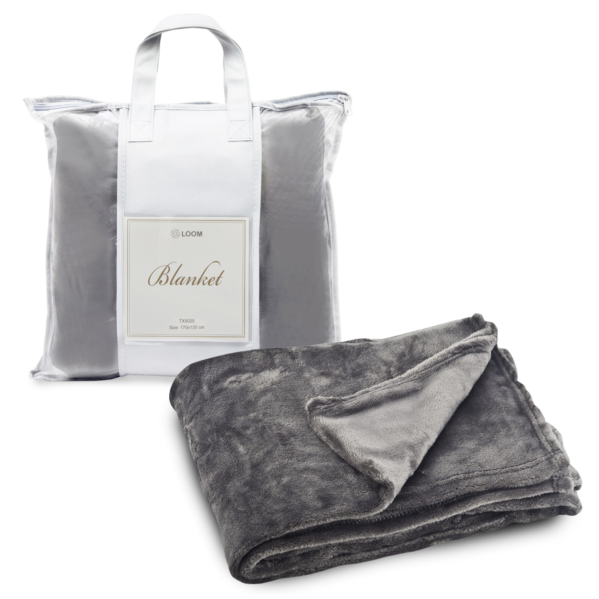 קלאוד - שמיכת קורל פליז, 200x150 ס"מ,  320 גרם למ"ר. מתאים להדפסה או רקמה.