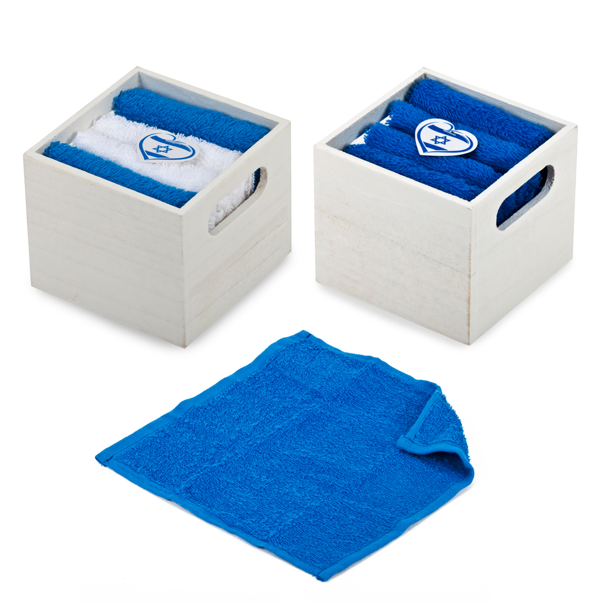 אנגורה  - סט 4 מגבות ידיים 25x25 ס”מ. 
100% כותנה. 