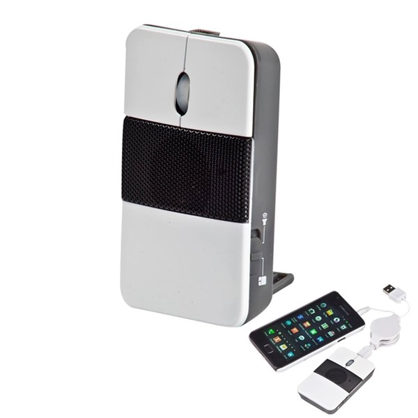 ברוקייד - עכבר אופטי 5.2×8.5×1.8 ס”מ, משולב רמקול בעל סאונד דינמי ואיכותי.
בורר מצב עם נורית בקרה, בעל רגלית מתקפלת לשימוש אנכי,
סוללת נטענת בעזרת כבל USB.