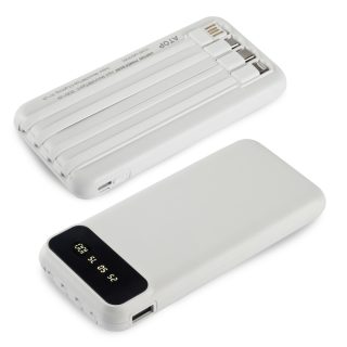 דיון - סוללה נטענת בנפח 10,000mAh למכשירים ניידים.
צג 4 נורות LED.
מידות מוצר: 67x146x19 מ”מ.
כניסה 1: Micro 5V-2A.
כניסה 2: Type-C 5V-2A.
כניסה 3: כבל מובנה USB-A.
יציאה 1: כבל מובנה Type-C 5V-2A.
יציאה 2: כבל מובנה Micro 5V-2A.
יציאה 3: כבל מובנה Lightening  5V-2A.
יציאה 4: כבל מובנה USB 5V-2A.
יציאה 5: USB-A.
יציאה 6: Type-C.
צג: 4 נורות LED.