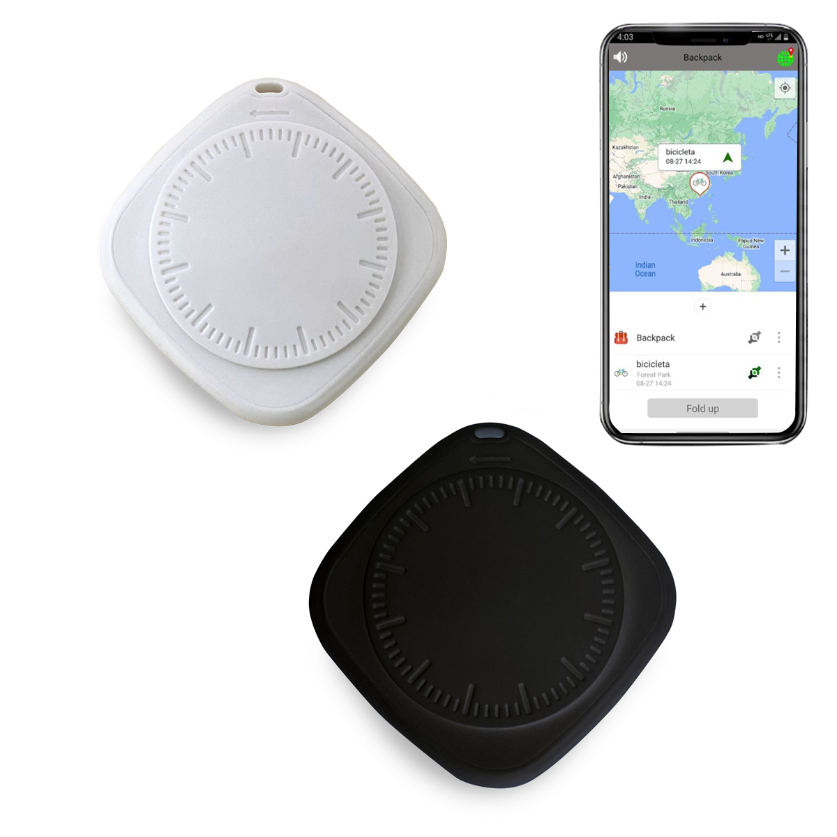 FindmyTag - תג איתור עולמי. מעקב אחר מזוודה, תיק, או כל פריט אחר שברצונך לאתר בכל מקום בארץ או בעולם. 
הוראות הפעלה בעברית/אנגלית.
זיהוי קרוב (עד 10 מטר) עם צפצוף באמצעות טכנולוגיית NFC. 
זיהוי רחוק באמצעות בלוטוס. 
אפליקציית זיהוי מתאימה ל- IOS ואנדרואיד.
ניווט לבחירה בין מפות גוגל לאפל.
סוללה חזקה שמספיקה ל-3 שנים (ניתנת להחלפה).
התחיבות לפרטיות מידע : 
אין העברת מידע כלשהו לצד שלישי.
אין  שמירה של היסטוריית מיקום.
לא מתבצע איסוף מידע על לקוחות. 