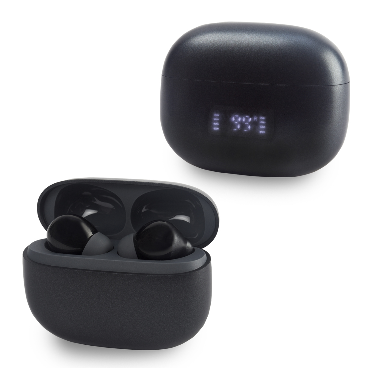 אוזניות  TWS עם תצוגה דיגיטלית.
תצוגת מצב סוללה על בית הטעינה.
ביטול רעשי רקע ANC+ENC.
חיבור Bluetooth גרסה 5.4.
לחצני מגע לתפעול מהיר של האוזניות.
זמן פעולה 6.00 שעות.
מתאימות לפעילות ספורט ופנאי.
טעינה באמצעות כבל USB-C