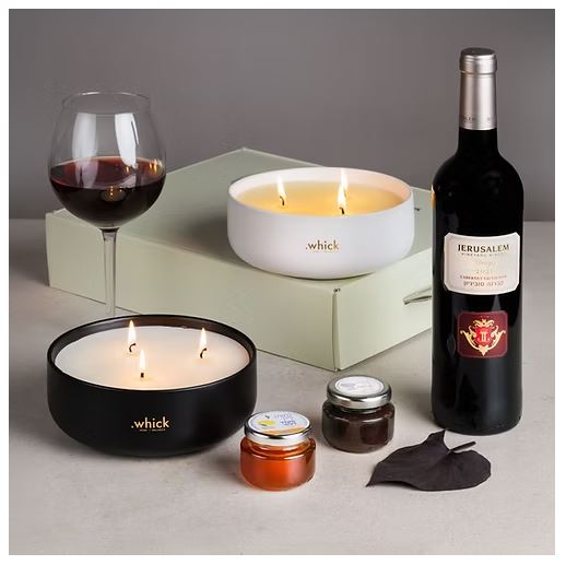 מארז נרות יוקרתי - 
מארז קרטון מאויר, מידות המארז: 400x80x80 ס