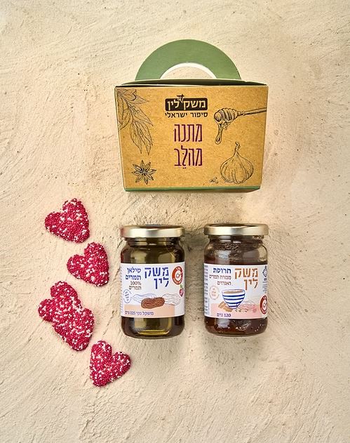 מתנה מהלב - 
מארז במידות: 10.5x10.5x7 ס