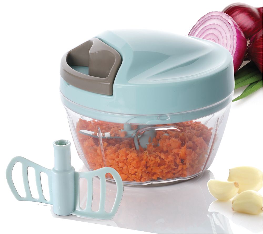 מעבד מזון mini משופר, מנגנון מכני משופר המקצר את הזמן, חדש ! פעולה דו כיוונית אביזר בחישה מתאים גם לקילוף שום, מכסה לקערה לאחסון ושמירה על הטריות.
כולל מכסה לקערה.
