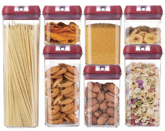 סט 7 קופסאות אחסון. 
סגירת ואקום. 
איטום מוחלט לשמירה על טריות המזון. 