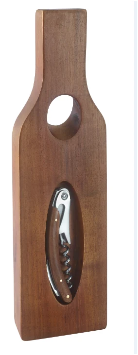 מעמד קסם ליין - Magic wine stand, מכיל: 
מעמד יין עץ קינטי.
פותחן וחולץ בקבוקים. 