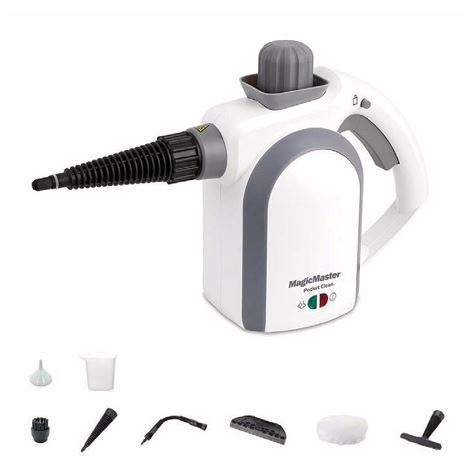 מכשיר ניקוי וחיטוי בקיטור · עוצמתי ביותר 3BAR.
מגוון אביזרים: מוט מאריך ,פיית קיטור, מברשת עגולה לניקוי,  מברשת זווית, מברשת לגיהוץ אנכי וריענון ספות ווילונות, כוס מדידה· 
פיה ארוכה להגעה למקומות צרים וגבוהים.
מוגן IPX4.
חימום מהיר :מוכן לעבודה תוך 3 דקות -+.
מנורת לד מודיעה מתי המכשיר מוכן לשימוש.
מיכל מים מפלדת אל חלד בנפח 0.35 מ