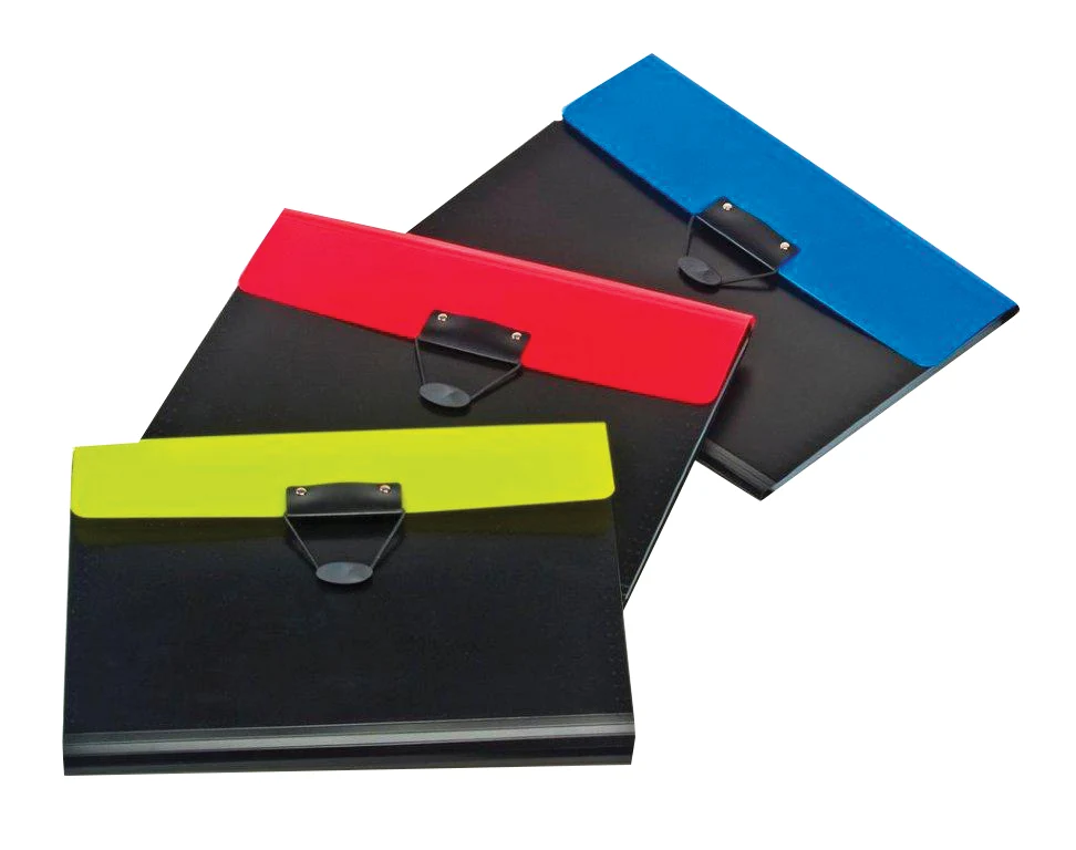 תיקיית  כנסים וסטודנטים.
6 תאי הרמוניקה A4.
2 תאי סקוטש לדיסקים. 
2 תאי כרטיסי ביקור וממו.
בלוק כתיבה. 
לולאה לעט.
