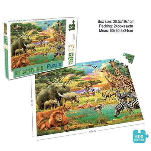 פאזל 500 חלקים ספארי. 