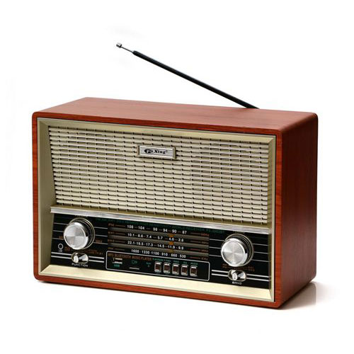 מיוזיק בוקס בעיצוב רטרו.
BT.
רדיו AM/FM.
קורא כרטיסי זכרון.
נטען על ידי חשמל.

מידות: 32x21 ס