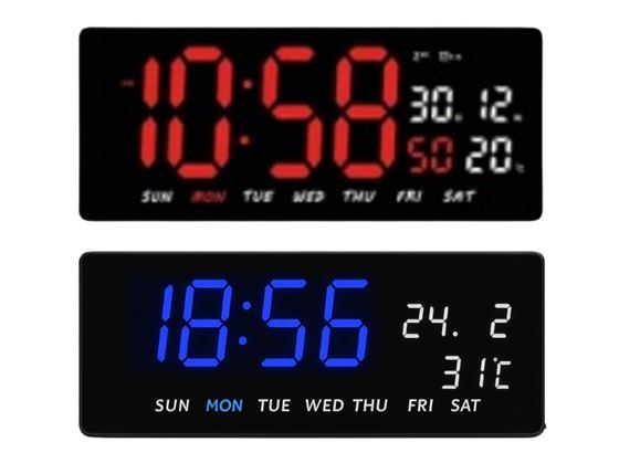 שעון קיר דיגיטלי 16x36 ס