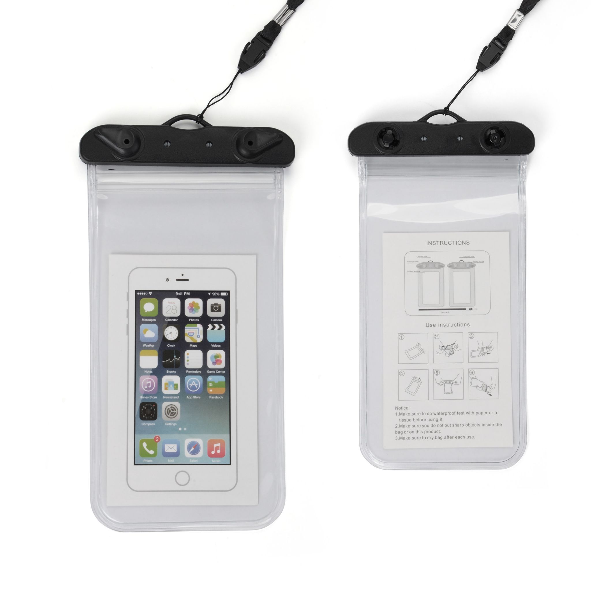 נרתיק אטום למים BASIC WATERLOCK.
נרתיק שקוף לסמארטפון – אטום למים, חול ולחות.
כולל סגירה כפולה ורצועה לתלייה.