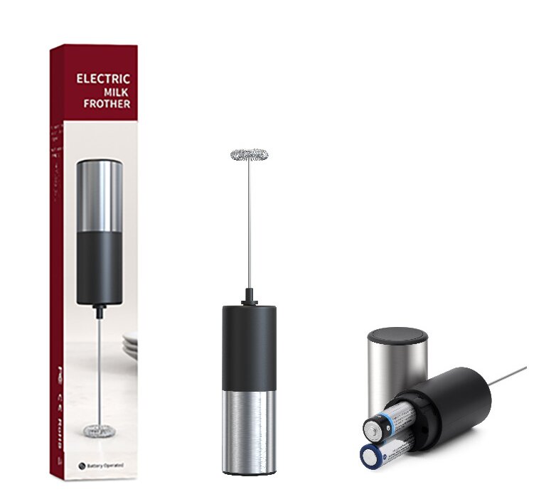 מקציף חלב ידני סוללות. 
מקציף חלב אלחוטי להפעלה פשוטה ומהירה.
בעיצוב יוקרתי מנירוסטה וידית אחיזה נוחה. 
פועל על סוללות. 
מושלם לקפה קרמי ומפנק בבית או במשרד.