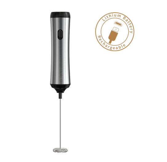 מקציף חלב ידני- נטען usb. 
מקציף חלב חשמלי עם סוללת ליתיום נטענת, בעיצוב יוקרתי מנירוסטה. 
מקציף במהירות לקבלת קצף עשיר ומושלם לכל סוגי המשקאות.