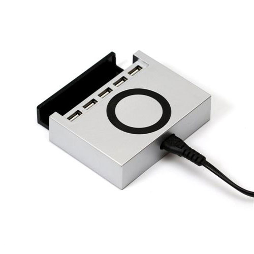 תחנת טעינה חשמלית אלחוטית 10W משולב עם 5 כניסות USB. 





