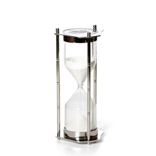 שעון חול מתכתי.
קוטר בסיס 6.5 ס