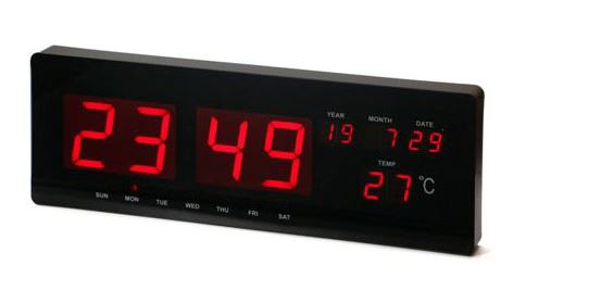 שעון קיר דיגיטלי חשמלי, 52x18 ס