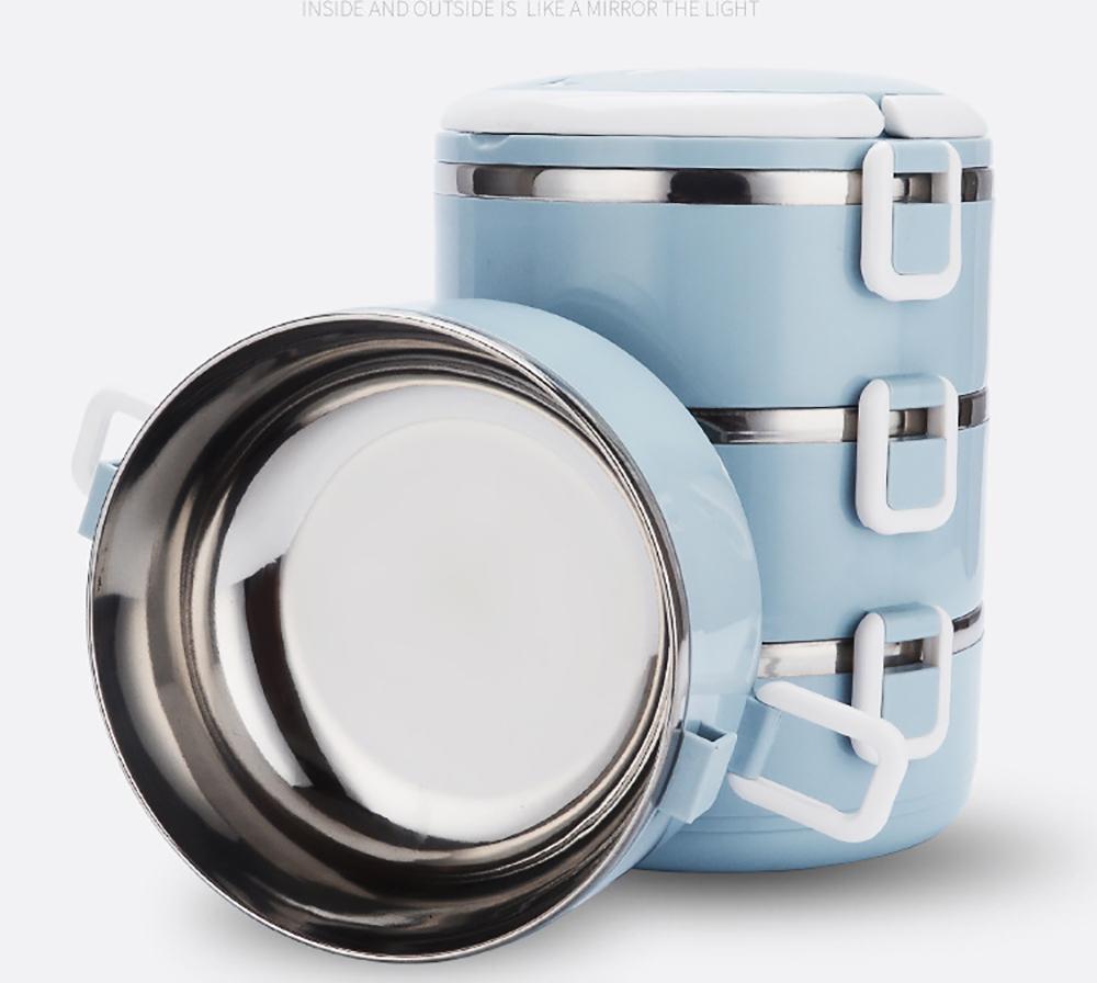 קופסת אוכל 3 קומות, 1.8 ליטר. 
