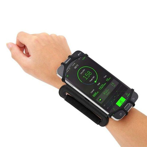 מעמד ספורטיבי גמיש לנייד. 
נצמד ליד בעזרת רצועת ולקרו איכותית ומתכווננת, עם אפשרות סיבוב מלא 360 מעלות לשימוש נוח במסך מכל זווית. 