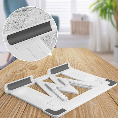 מעמד פלסטיק מתכוונן למחשב ולטאבלט.
כוונון זווית ורוחב, מרים את המסך לגובה העיניים, מפחית עומס ומספק אוורור יעיל.