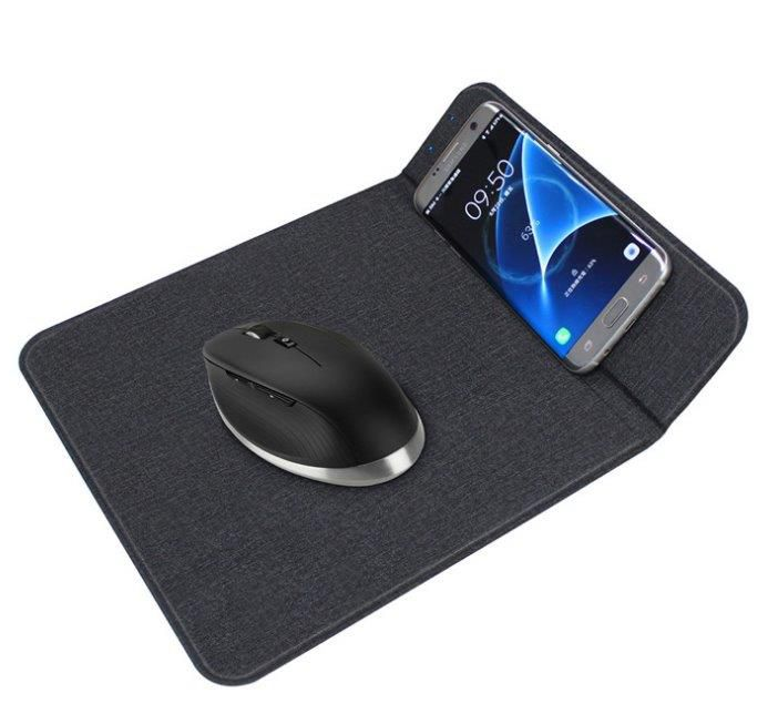 משטח לעכבר/מטען אלחוטי מהיר 10W מתקפל למעמד נייד, 32x24x6.8 ס
